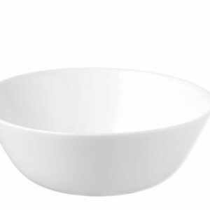 Le BOL BLANC 15 cm est un bol en céramique blanche unie, aux parois lisses et incurvées, présenté sur un fond blanc.